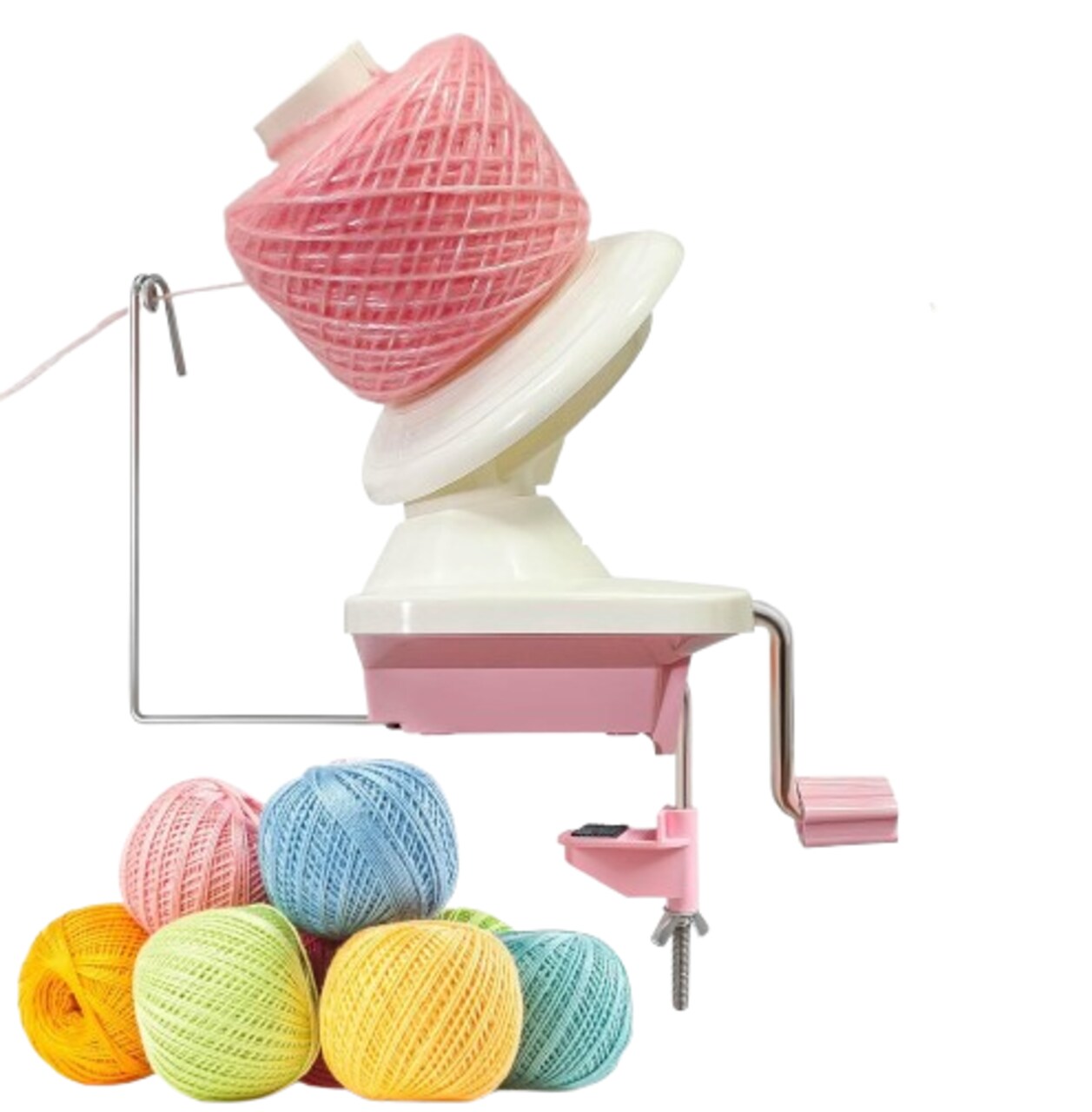 Yarn Ball Winder – Easy & Quiet Yarn Cake Maker for Knitting & Crochet